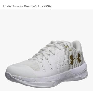 Under Armour Women's Block City White Gold Size 8